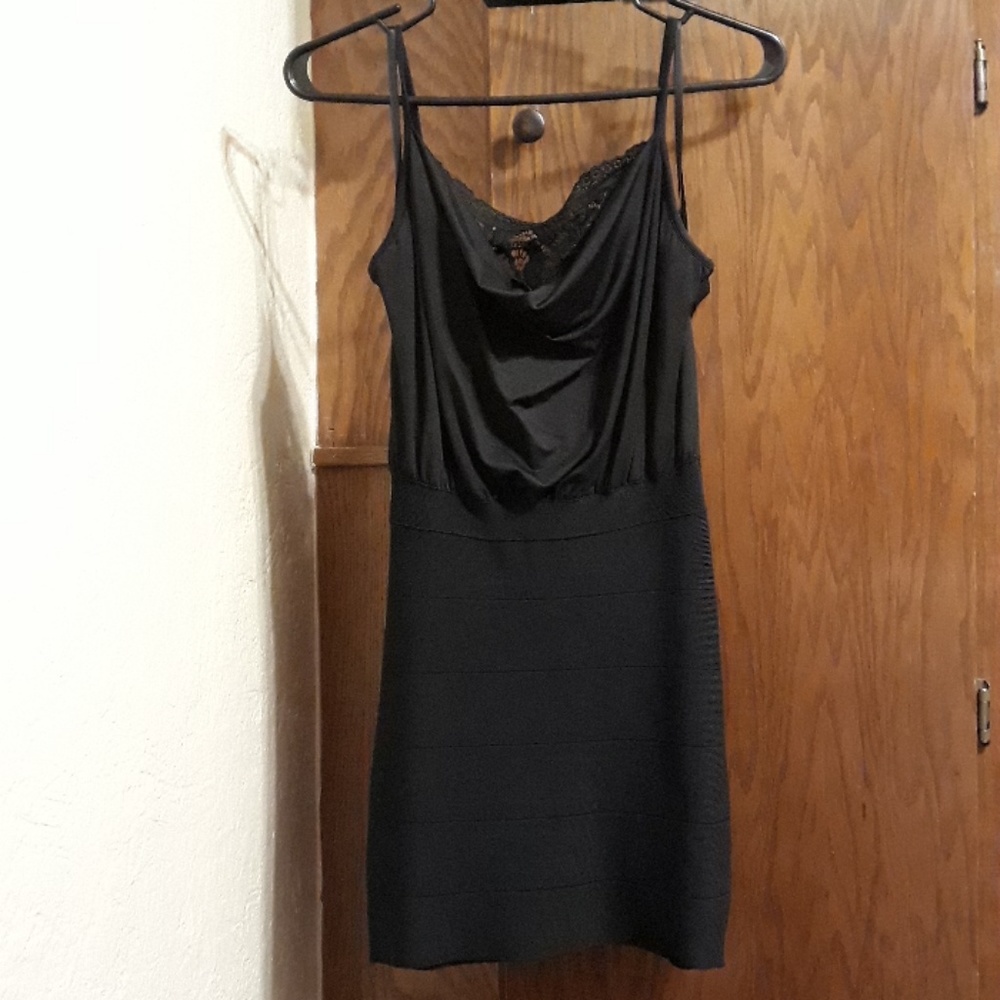 Bebe black mini dress